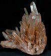 Tangerine Quartz Crystal Cluster - Madagascar #32224-1